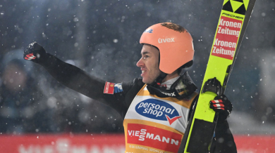 Австриец със световната титла по ски полети