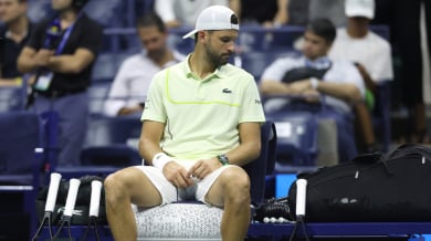 Изненадващ проблем на US Open в мача на Григор Димитров ВИДЕО