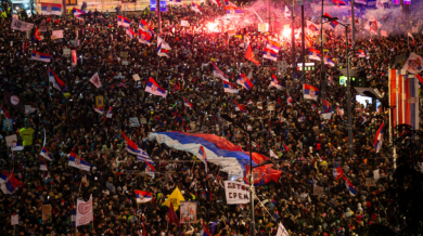 Джокович впечатлен от мащабните протести в Сърбия СНИМКА