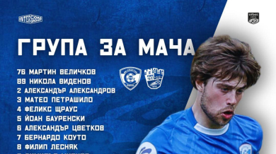 Без изненади в групата на Спартак (Вн)