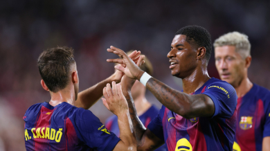 Рашфорд с първо опъване на мрежата в Барса Видео