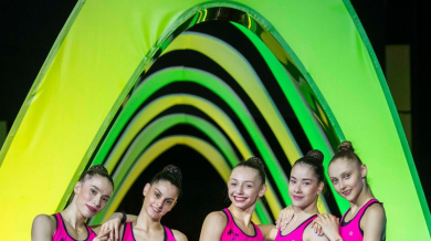 Грациите с подиум тренировка преди участието си на Световното първенство