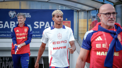 Испания проведе тренировка на „Васил Левски“ преди мача с България