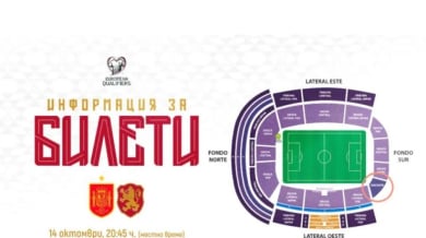 Обявиха колко струва билетът за Испания - България