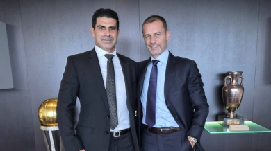 Георги Иванов при президента на УЕФА