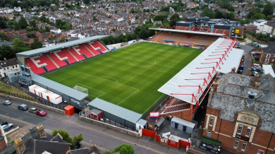 Отложиха мач в Англия заради пожар на стадион