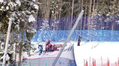 Жестоко падане прекъсна първото спускане за сезона