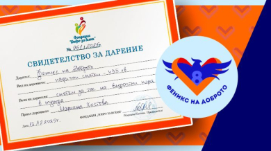 Топлина за празниците: 8888.bg и „Феникс на доброто“ помогнаха с покриване на сметки за ток