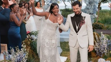 Четирикратна олимпийска шампионка се омъжи втори път за три месеца Снимки