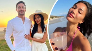 Бившата на Гришо показа прелести на плажа