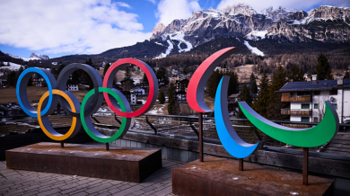 Олимпийският огън се качи до Кортина д'Ампецо