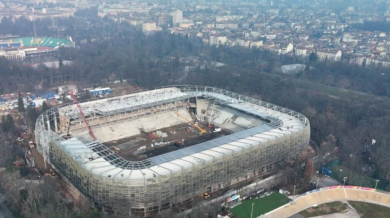ЦСКА показа докъде стигна строежът на "Армията"