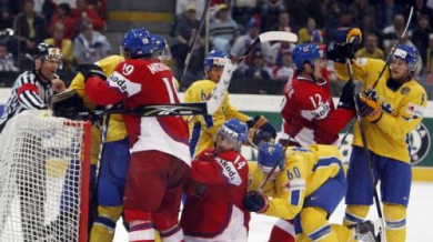 Швеция на полуфинал на световното първенство по хокей