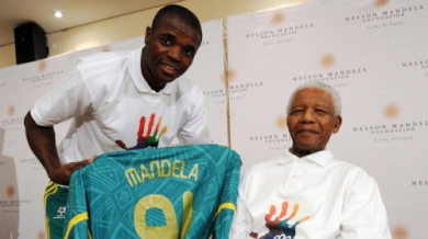 Мандела се срещна с националния тим на ЮАР