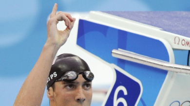 Фелпс отново счупи световен рекорд в плуването
