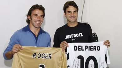 Федерер се срещна с Алекс дел Пиеро