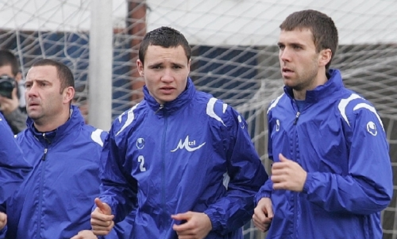Мирослав Антонов (в дясно) вкара първия си гол за Левски