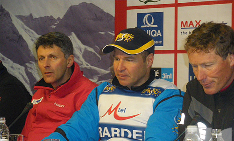Марк Жирардели (в средата) е специален гост на Купа Витоша