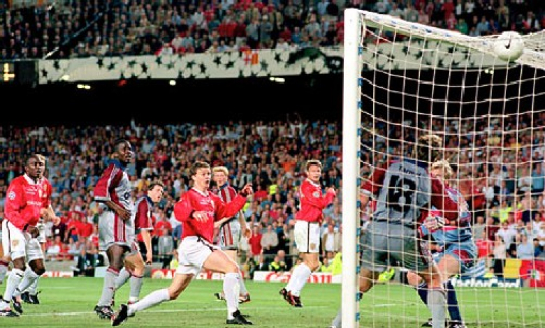 Солскяер бележи във вратата на Байерн на финала през 1999 година, донасяйки на Манчестър Юнайтед успеха с 2:1 
