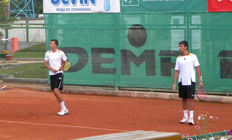 Стефан Трифонов и Никола Телкеджиев/снимка: Българска федерация по тенис