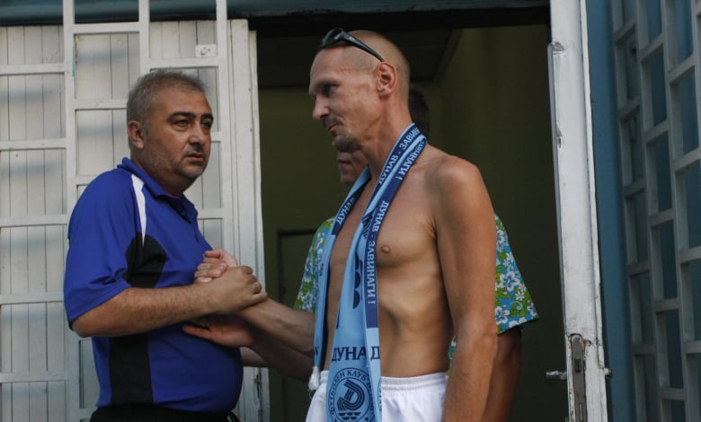 Треньорът Мирослав Миронов и руснакът Андрей Иванов