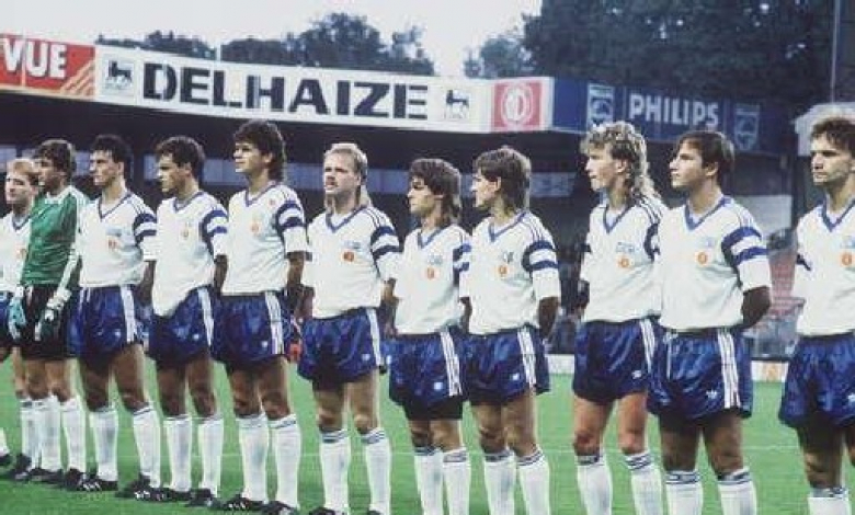 Отборът на ГДР преди последния си мач (отляво на дясно): Замер, Шмид, Вагенхаус, Рьослер, Пешке, Шьослер, Вош, Бонан, Шванке, Щюбнер, Шолц/снимка: Bild.de