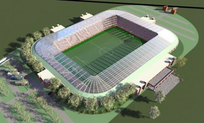 Дигитално изображение на бъдещия стадион на Дебрецен/снимка: nemzetisport.hu