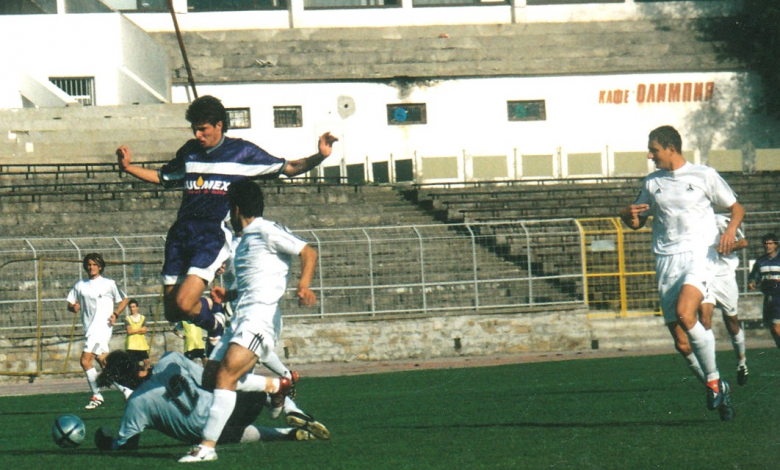 Стефан Иванов отбеляза победния гол срещу Славия през 2004 г. /снимка sport-vt.com