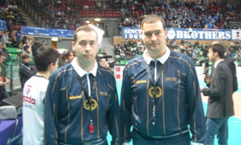 Ивайло Иванов (вдясно) Снимка: volleyball.bg