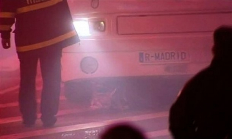 Автобусът на Реал (Мадрид) минава върху Купата на Краля