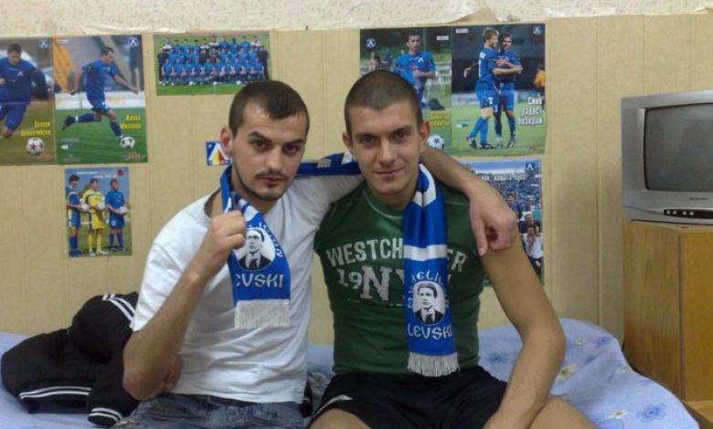 Васил Лукаев (вдясно) не крие симпатиите си към &quot;Левски&quot; /снимка topmatch
