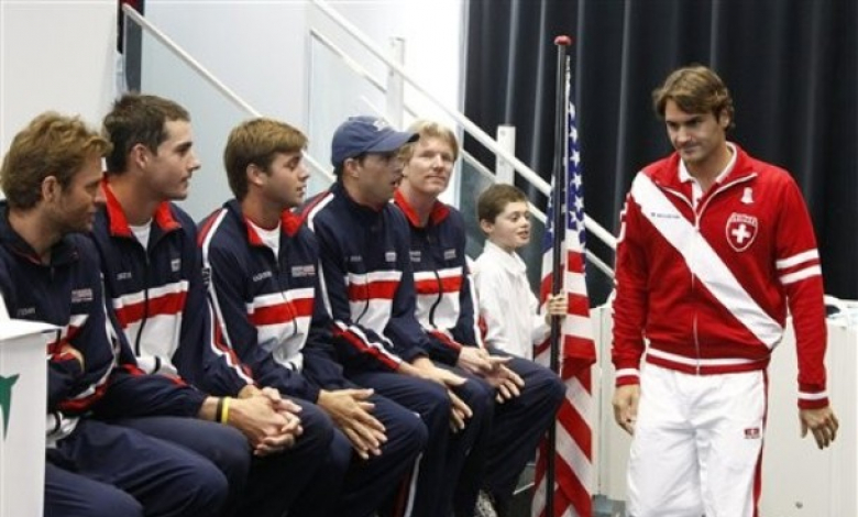 Федерер с американския тим