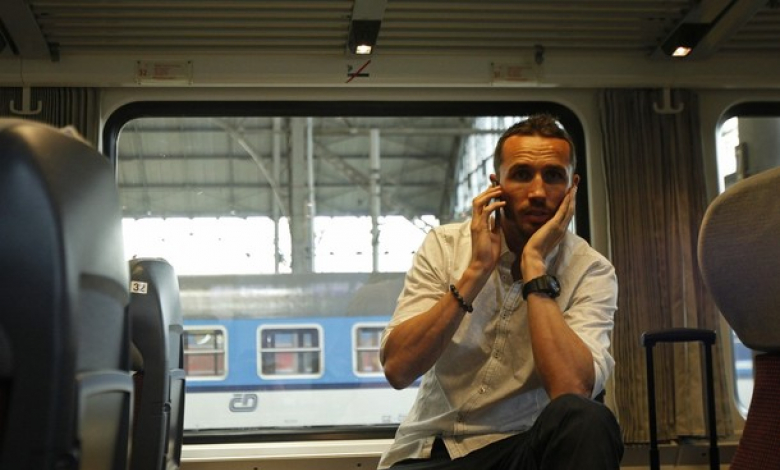 Томаш Сивок за първи път се качва на влак