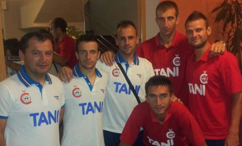 Дилян Колев (най-вдясно) дебютира в първенството на Черна гора