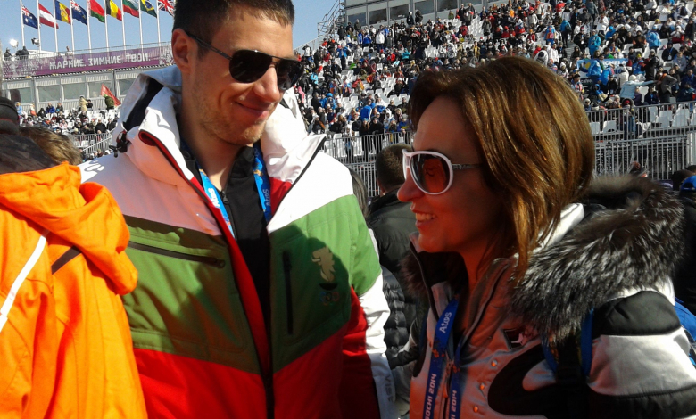 Раданова със сноубордиста ни Радослав Янков