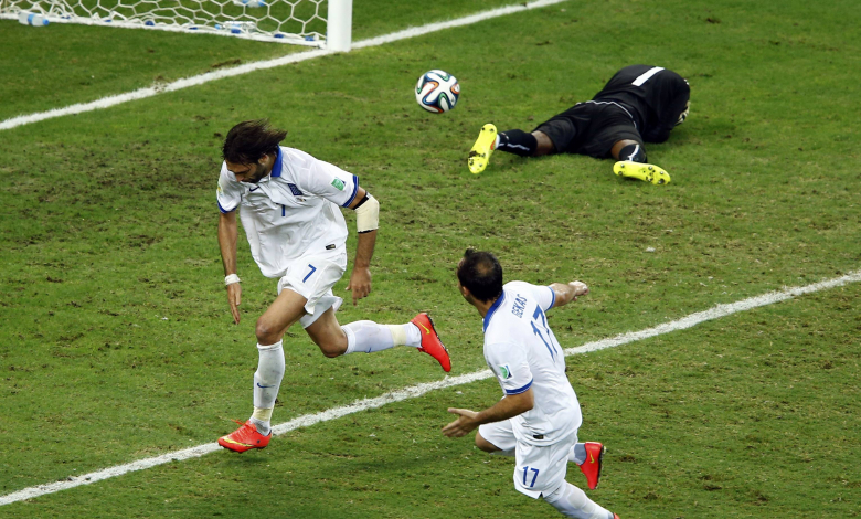 Радостта след победния гол на гърците от дузпа / снимка: REUTERS
