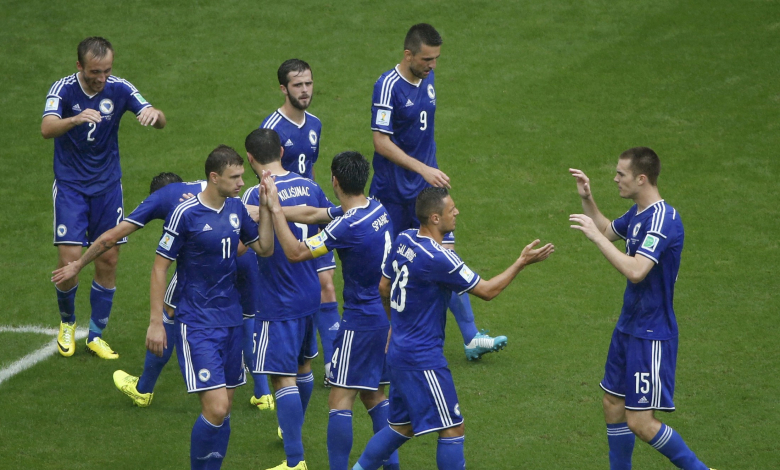Босна и Херцеговина ликува с първа победа като дебютант на световни финали / снимка: REUTERS