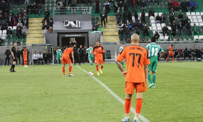 Станислав Тодоров свири победата на Лудогорец с 2:1 срещу Литекс през април миналата година /Снимка: ludogorets.com
