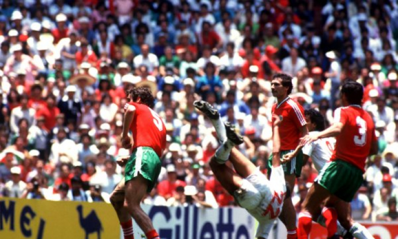 Осминафиналът от Мондиал 86 Мексико - България 2:0. Негрете бележи уникалния си гол срещу нашите