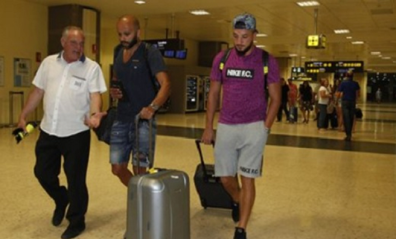 Набил Гилас на летището във Валенсия