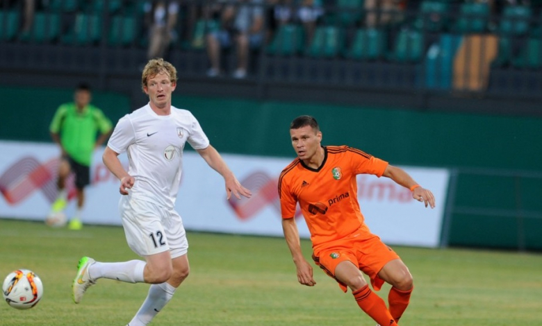 Васил Божиков вкара гол при гостуването на Йелгава (1:1), но Литекс напусна Лига Европа след 2:2 в реванша /Снимка: pfclitex.com 