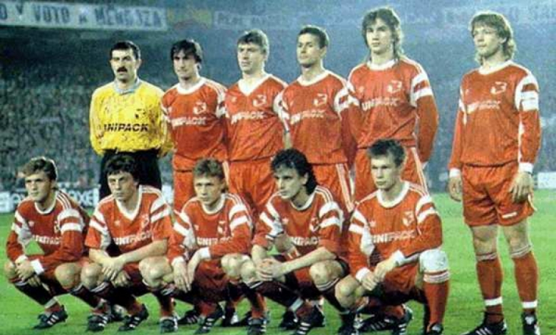 Снимка на Спартак (Москва) преди победата в Мадрид през 1991 г.