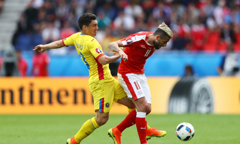 Кешеру игра цял мач за Румъния срещу Швейцария /Снимки: Getty Images / Guliver