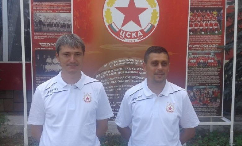 Веселин Яневски (вляво) ще бъде помощник на Ивайло Станев в ЦСКА U19