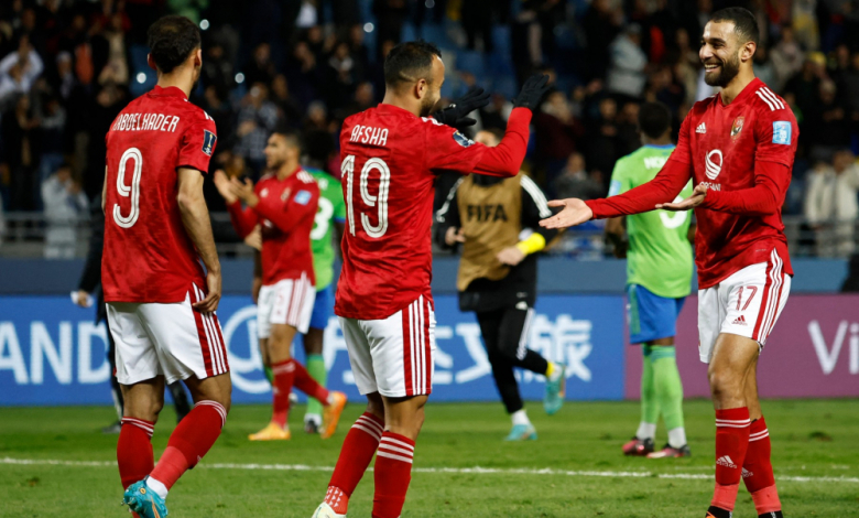 снимка: Profimedia.bg, играчите на Ал Ахли ликуват след гола във вратата на Сиатъл Саундърс