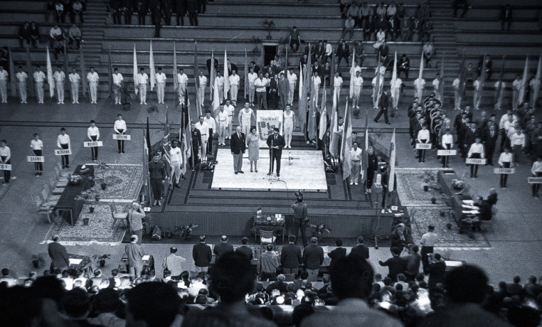 Откриването на Европейското първенство по вдигане на тежести, София 1965 г. (Сн. Стартфото)