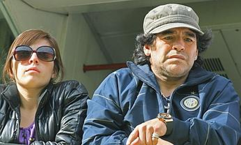 Марадона с горнище на Интер /снимка Гадзета дело спорт
