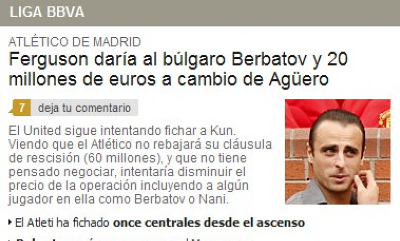 Новината в испанския вестник "АС"