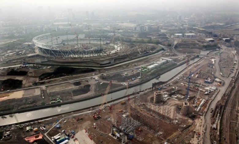 Олимпийското село снимано от въздуха през април