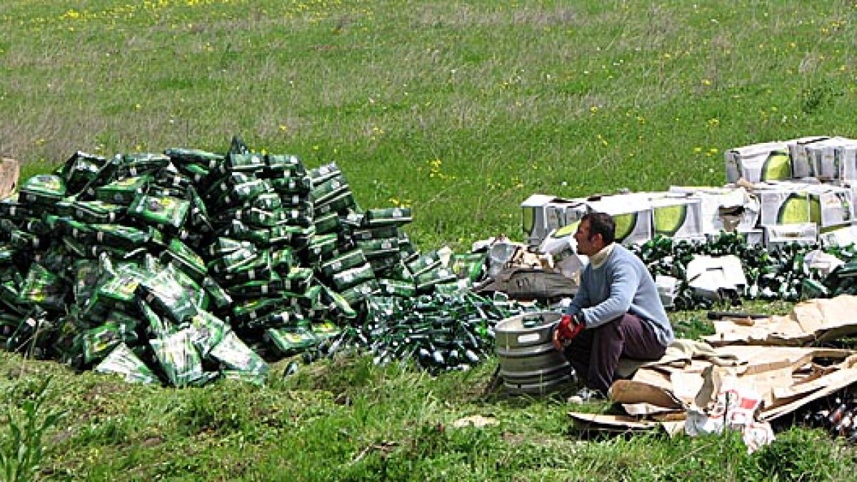 Пет тона бира се изсипа на шосе в Пловдив